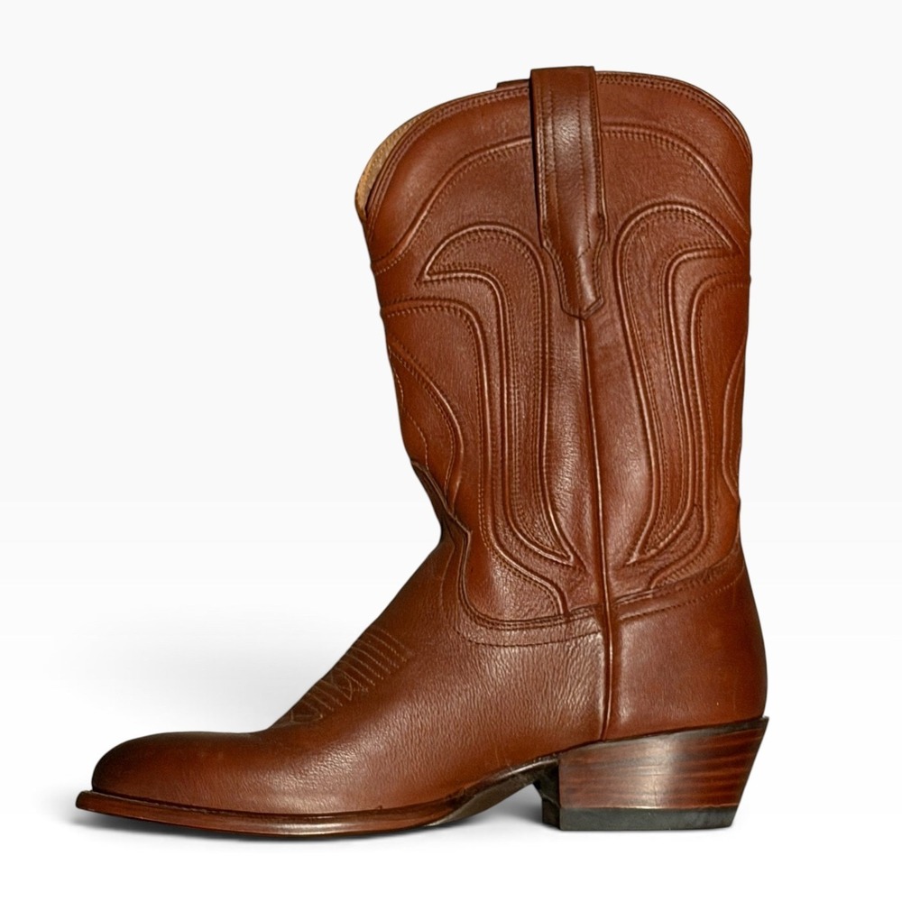 Tecovas The Jamie Scotch Goat Leather Cowboy Western Boots 9.5 B Round Toe 97057 - Picture 2 of 11